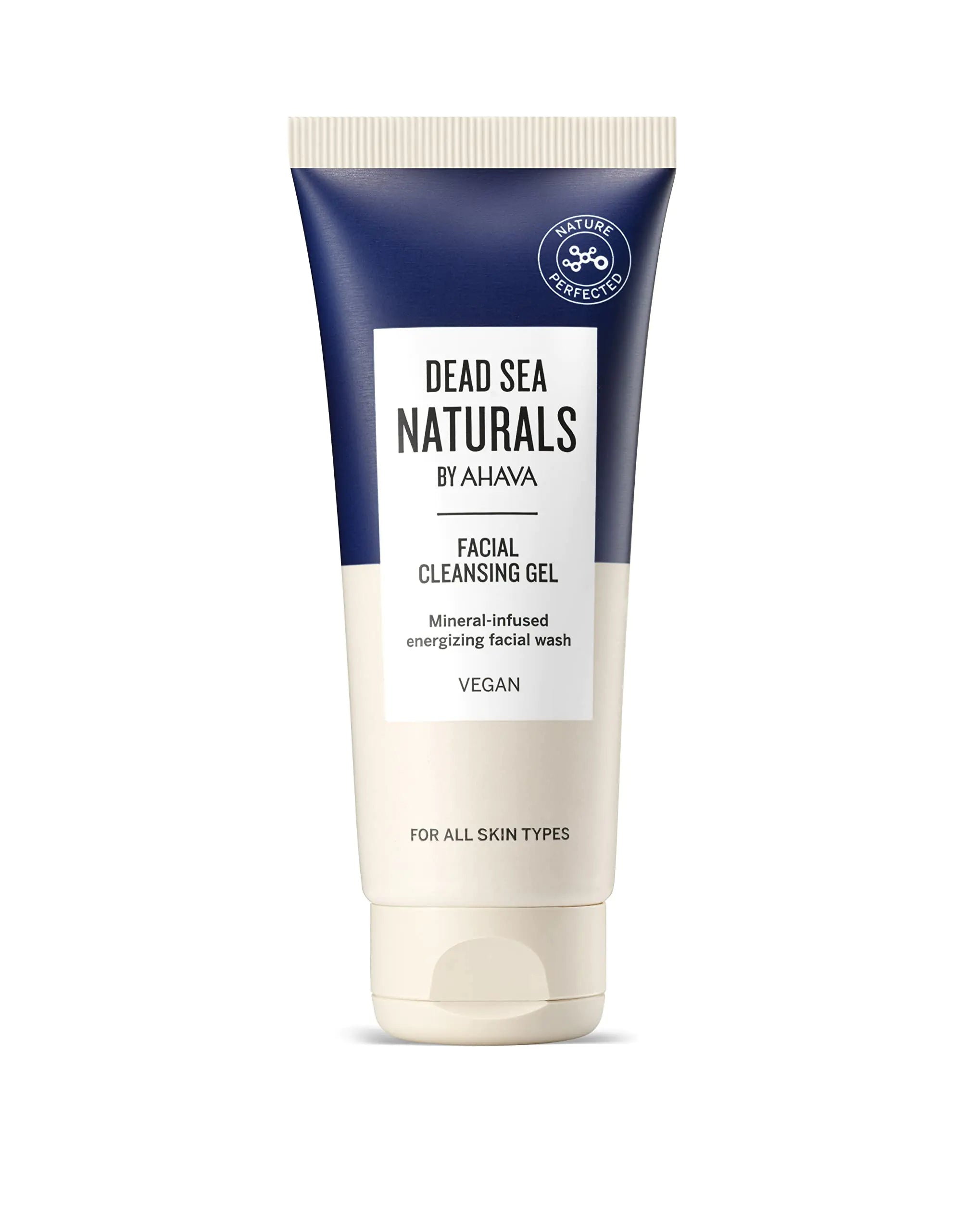 Dead Sea Naturals Facial Cleansing Gel - Refreshing rinse-off daily cleanser for face washes away dirt & impurities leaves skin radiant & supple with powerful Dead Sea Minerals 3.4 Fl.Oz