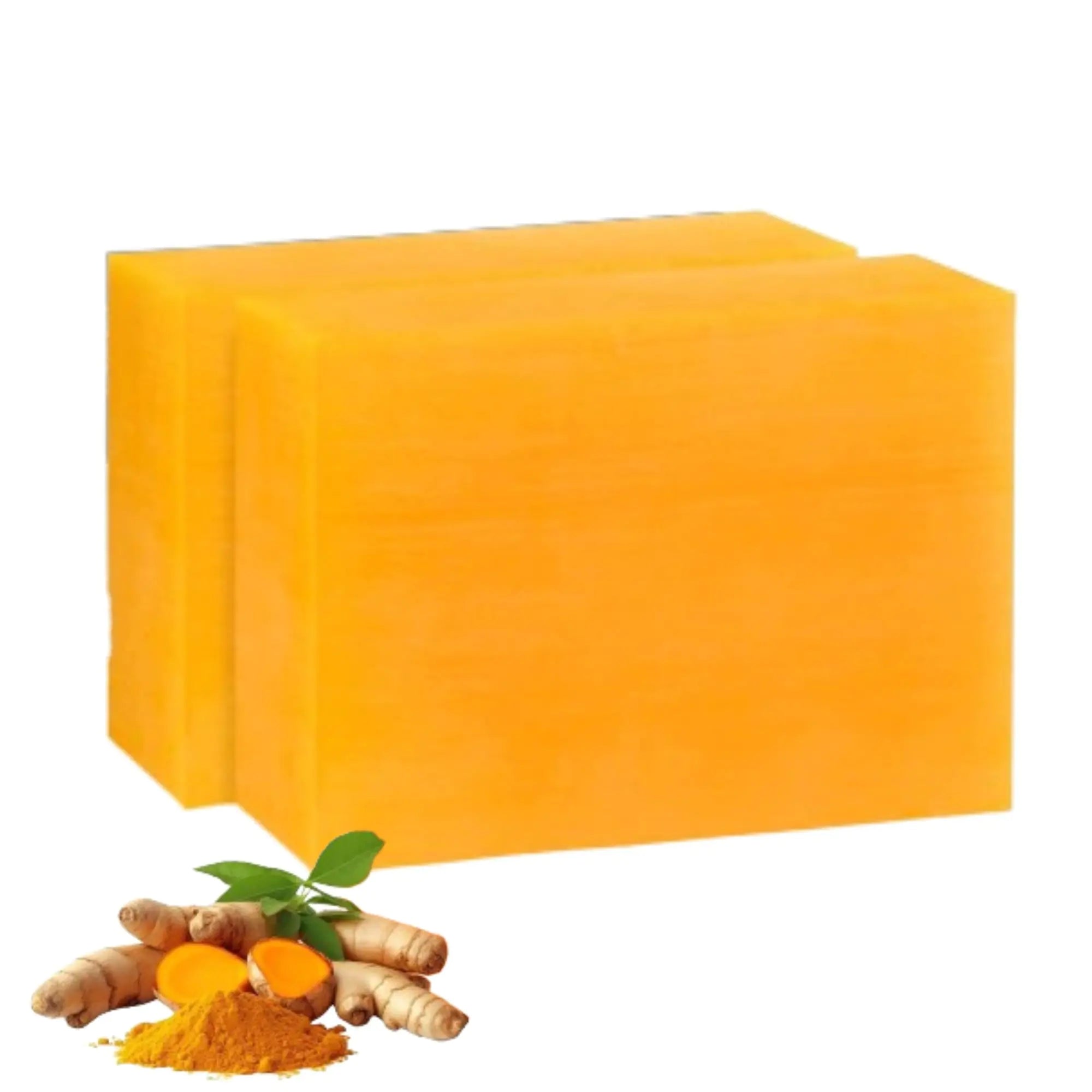 CRIVERY 2PCS Kojic Acid Soap Lemon Turmeric Kojic Acid Soap Orange Vitamin C Handmade Soap Orange Kojic Acid Soap for Body Face Wash Natural Orange Soap Bar for Home and Travel